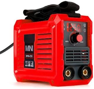 NAIMP Small Welder Machine, Mini Portable ARC Welder, Digital LED Display, 220V MMA Welding Inverter Gasless Tool, Included Electrode Holder,Work Clamp, Input Power Adapter Cable and Brush.