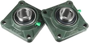 uxcell 2pcs Pillow Block Bearing UCF207 35mm Mounted Bear Square Flange