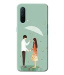 Silence One Plus Nord CE/One Plus Nord CE 5G Printed Couple embracing Under Umbrella in rain Day Designer Mobile Phone Protection Hard Back case Cover for One Plus Nord CE/One Plus Nord CE 5G