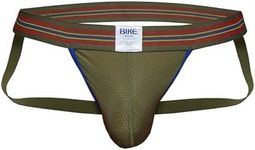 Bike Athletic Mesh Jockstrap | Breathable Mesh Pouch for Sweat Control | Durable Elastic Waistband for Superior Comfort and Fit | Iconic Since 1874 | Perfect for Athletics and Fashion Olive