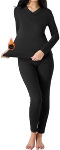 YADIFEN Thermal Underwear Sets for Women Long Johns Fleece Lined Top Bottom