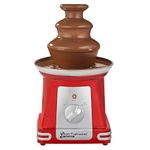 Cooks Professional Retro Edition | Electric | 3-Tier Chocolate Fountain | Children's Birthdays and Weddings | Red