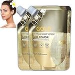 Retinol Snake Venom Gold Mask,Anti-Aging Gold Face Mask,Deeply Cleans Moisturizing Skin,New Gold Mask,Rejuvenating Gold Peel Off Mask Dry Skin(2pc)