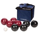 Triumph Sports Competition 100mm Resin Bocce Ball Outdoor Game Set with Carrying Bag for Easy Storage,Multi,One Size,35-7103-3