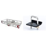 MaxxHaul 70108 49" x 22.5" Hitch Cargo Carrier + 50023 Tightener Anti Rattle Stabilizer (2" Receiver)