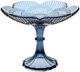 Godinger Fanfare Blue Compote Server