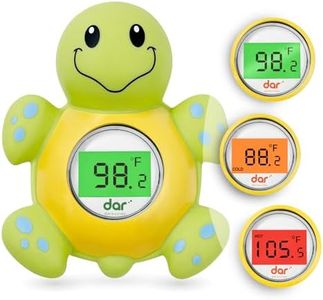 Baby Bath Thermometer, Digital Water Temperature Thermometer with 3 Color Backlit and Temperature Warning, Safety Bath Tube Thermometer Floating Toy for Infant, Toddler