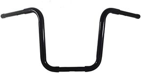 1-1/4 1.25 Inches Tube Fat Ape Hangers Handlebar 14 Inches Rise For Harley Softail FLST FXST Sportster XL 883 1200 Dyna Fat Boy Heritage Road King(Gloss Black)