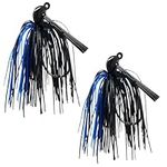 Reaction Tackle Tungsten Flipping Jig for Bass Fishing - 3/8 oz Black/Blue