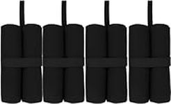 MOOCY Canopy Weight Bags Sand Bags Industrial Grade Weights Bag Leg Weights for Pop up Canopy, Outdoor Shelter,Available in Three Colors， Large Capacity 30lb of Each (4PCS) (4PCS Black)