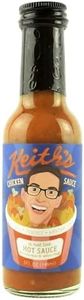 Keith's Chicken Sauce by Heatonist, Hot Sauce Made with Natural Ingredients: Serrano Peppers, Ranch & Vermont Maple Syrup, 5 fl oz Bottle (1-Pack)