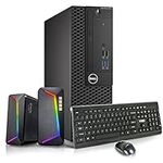 Dell OptiPlex 3050 Desktop Computers PC, Intel Core i5-7500 3.4GHz, 32GB Ram New 1TB M.2 NVMe SSD, Built-in WiFi, Bluetooth, HDMI, Dual Monitor Support, RGB Speaker,Windows 10 Pro (Renewed)