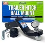 Trailer Hitch for 2" Trailer Hitch Ball Mount 2 Inch Receiver Hitch with 4 inch Drop Hitch Towing Starter Kit 7500 lbs Truck Hitch Tow Ball Hitch Available in 2in , 4in or 6in Drop Marine Grade