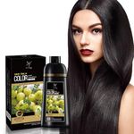 Hair color Shampoo to cover gray hair, Hair Dye, Hair color, instent Hair Color (Natural Black)