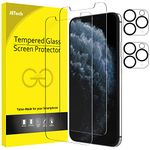 JETech Screen Protector for iPhone 11 Pro Max 6.5-Inch with Camera Lens Protector, Tempered Glass Film, 2-Pack Each