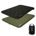 KingCamp Camping Mat Inflatable Mat Double Thickness 17cm Comfortable Inflatable Mat Connectable Camping Sleeping Pad with Cover Air Mat for