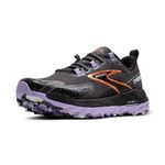 Brooks Women’s Cascadia 18 Mountain Trail Running Shoe, Ebony/Sweet Lavender/Copper, 9 Wide