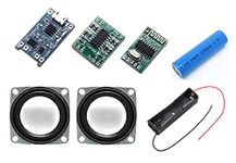SP Combo of PAM8403 with Bluetooth Stereo Audio Receiver and Charger Module Micro USB 5V 1A Lithium Battery Charging Converter DIY Kit