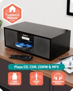 Oakcastle DAB500 Bluetooth DAB+ Stereo Radio – Portable Speaker