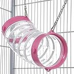 Little Friends Pink Special Edition Clear Curved Ferret Tube with Chains