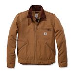 Carhartt Men's Relaxed Fit Duck Blanket-Lined Detroit Jacket, Carhartt Brown, 3X-Large Big Tall