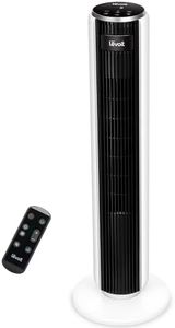 LEVOIT 28dB Tower Fan for Bedroom, Electric Cooling Fan with Remote Control 90° Oscillating 5 Speeds 4 Modes 12H Timer LED Display, Advanced Sleep Mode, 36 Inch for Bedroom, White