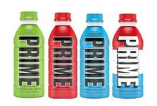 Prime Drink Variety Energy Drink Electrolyte Beverage (Lemon Lime, Tropical Punch, Blue Raspberry, Ice Pop) Pack Of 4 500ml (Imported)