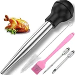 Turkey Baster Syringe, Baster for cooking, Meat & Poultry Basters, Black