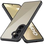 TheGiftKart Hybrid Matte Frosted Translucent Samsung Galaxy S24 5G Back Cover Case | Shockproof Design | Camera Protection Module | Hard Back Cover for Samsung S24 5G (PC & TPU, Frost Black)