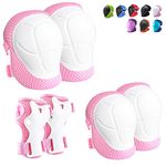 Knee Pads for Kids,Kids Protective Gear Set with Child Kids Knee and Elbow Pads & Wrist Guards 3 in 1 for Biking Skateboard Scooter Rollerblading Skating Cycling[Upgraded Version 4.0]