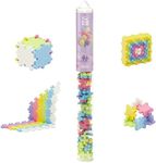 Plus Plus 70 Piece Interlocking Building Blocks for Kids, Open Ended Connecting Toys, Stem Bin Classroom Mini Manipulatives - Pastel Mix Play Tube