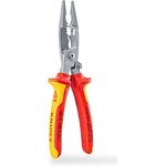 Knipex Pliers for Electrical Installation chrome-plated, insulated with multi-component grips, VDE-tested 200 mm 13 96 200