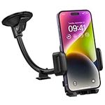 Car Phone Holder,Car Holder,Windscreen Car Mount Grip Flex Universal Long Arm Windshield Car Cradle with Extra Dashboard Base for iPhone14 13 ProMax 12 Pro 11 X 8 7,P50 P50RS mate50,Galaxy30 20,LG,etc