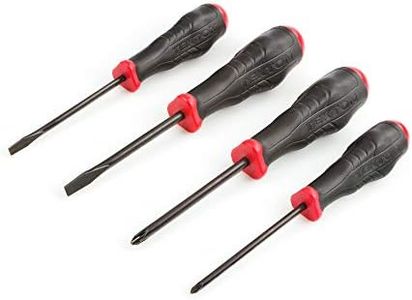 TEKTON High-Torque Black Oxide Blade Screwdriver Set, 4-Piece (#1-#2, 3/16-1/4 in.) | DRV41211 | Made in USA