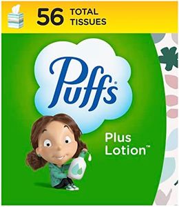 Puffs Plus Lotion Facial Tissue, 1 Cube Box, 56 Tissues Per Box