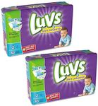 Luvs Ultra Leakguards Diapers Size 2, 40 Count (Pack of 2)