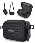 BAGSMART Digital Camera Case, Waterproof & Protective Small Camera Bag with 2 Carrying Ways, Lightweight camera sling bag for Canon PowerShot ELPH 180/190 / Sony DSCW800/DSCW830 - Black