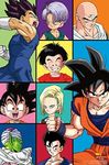 Trends International Dragon Ball Z - Grid Wall Poster, Premium Unframed Version, 22.375" x 34"