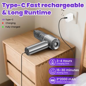 Freemiao Cordless Handheld Car Vacuum – 5-in-1, 23000Pa, HEPA, Portable