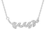 GIVA 925 Sterling Silver Anushka Sharma Classic Leaf Necklace with Chain |Rakhi Gifts for Sister, Gifts for Women & Girls | With Certificate of Authenticity and 925 Stamp | 6 Month Warranty*