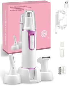 Tondeuse à cheveux nez,Tondeuse à cheveux de nez pour femme, tondeuse à nez professionnelle, tondeuse à nez sans douleur, fonctionne sur piles, lames imperméables à double