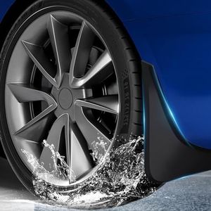 New Version 2024 Model 3 Highland Mud Flaps【OEM, No-Drilling】, Premium Military Grade All Weather Protection Splash Guards, Vehicle Tire Protector Mudflaps All Weather Exterior Accessories (Set of 4)