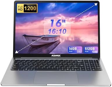 ACEMAGIC 16 inch FHD Display laptop, Quad-Core N-97 Processor Up to 3.6GHz（Beat N5095） laptop computer, 16GB DDR4 512GB SSD Notebook Computers with Metal Body Support WiFi, BT5.0, 3*USB3.2