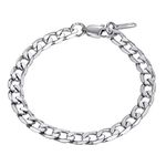 PROSTEEL Biker Bracelets 316L Stainless Steel Curb Chain Bracelet Mens Hand Chain