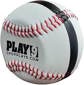 SHOP PLAY 9 Play9 Baseball Training Ball - Leather Baseball Pitching & Throwing Trainers - Spin Ball for Pitchers & Catchers, Youth & Adult