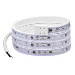 Maxxima 48 in. Hardwired LED Under Cabinet Strip Light, 1840 Lumens, 3000K Warm White, Kitchen and Living Room 120V White Cove Lighting, No Power Supply Needed