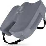 SNUGL Coccyx Cushion | Office Seat Cushion Chair Pillow with Thick Memory Foam for Sciatica, Tailbone, Back, Hip Pain | Orthopedic Pressure Relief Support Pillow for Gaming Chair, Car Seat, Wheelchair