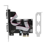 PCI-E to RS232 PCI Express Serial Card 2 Ports Adapter Card for Windows2000/xp/server 2003/xp 64-bit/Vista/7/8/Linux/Dos