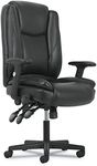 Sadie High-Back Leather Office/Computer Chair - Ergonomic Adjustable Swivel Chair with Lumbar Support (HVST331)