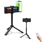 Ledbrigym Scoreboard Keeper with Button Remote Control Stand Outdoor Battery Powered Countdown up Four Modes Cornhole Volleyball Air Hockey Table Tennis Basketball